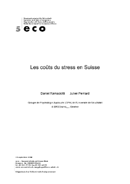 Les coûts du stress en Suisse-1